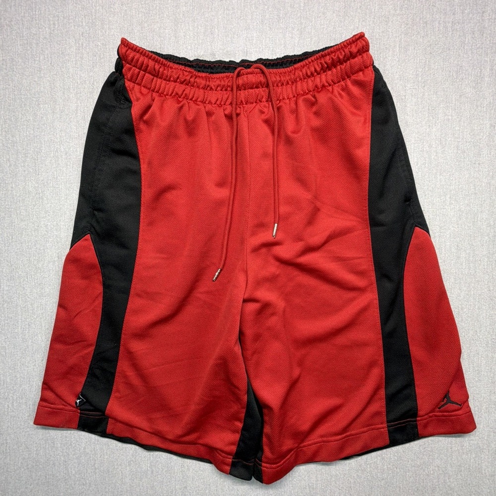 Nike Air Jordan‎ Jumpman Baggy Basketball Shorts Mens Medium Red Black